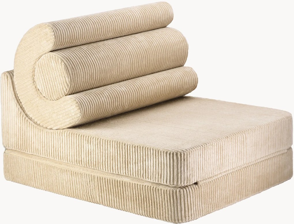 Poltrona pieghevole per bambini in velluto a coste fatta a mano Flipster