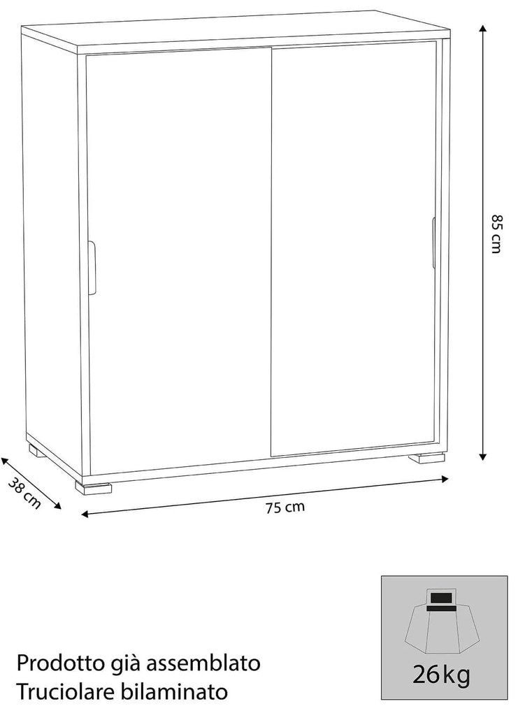 NIAO - armadietto con 2 ante