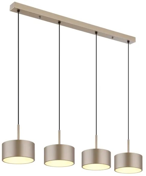 Globo 56964-4H - Lampadario sospeso su cavo RAYMOND LED/40W/230V 3000K ottone