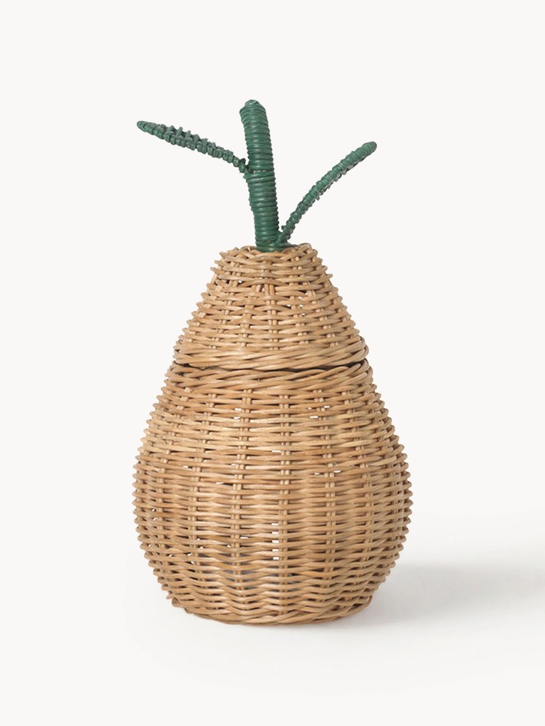 Cesto portaoggetti per bambini in rattan fatto a mano Pear
