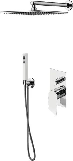 Kit incasso doccia Soffio a 2 vie cromo