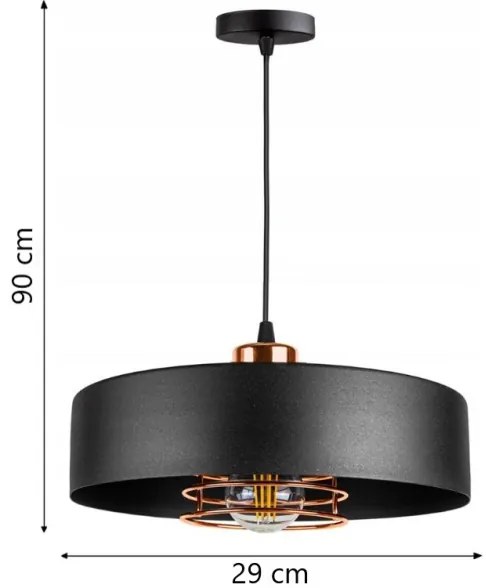 Lampadario a sospensione con filo VEST 1xE27/60W/230V