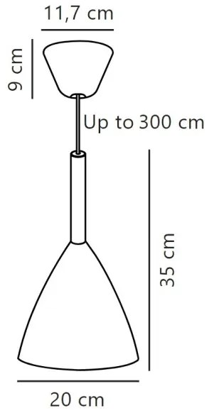 DFTP by Nordlux - Lampadario a sospensione con filo PURE 1xE27/40W/230V