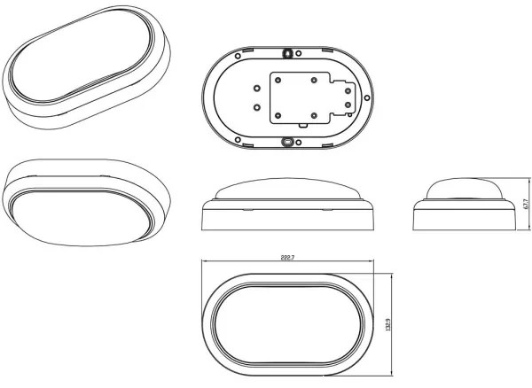 Philips - Applique LED PROJECTLINE LED/15W/230V IP65