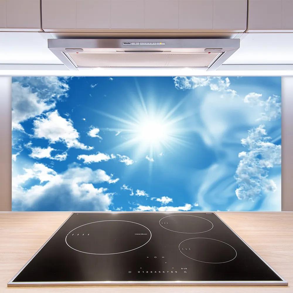Pannello paraschizzi cucina Sole. Nuvole. Cielo 100x50 cm