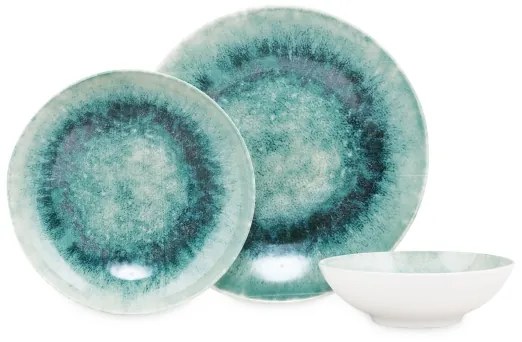 Set da tavola 18 pezzi blu in porcellana