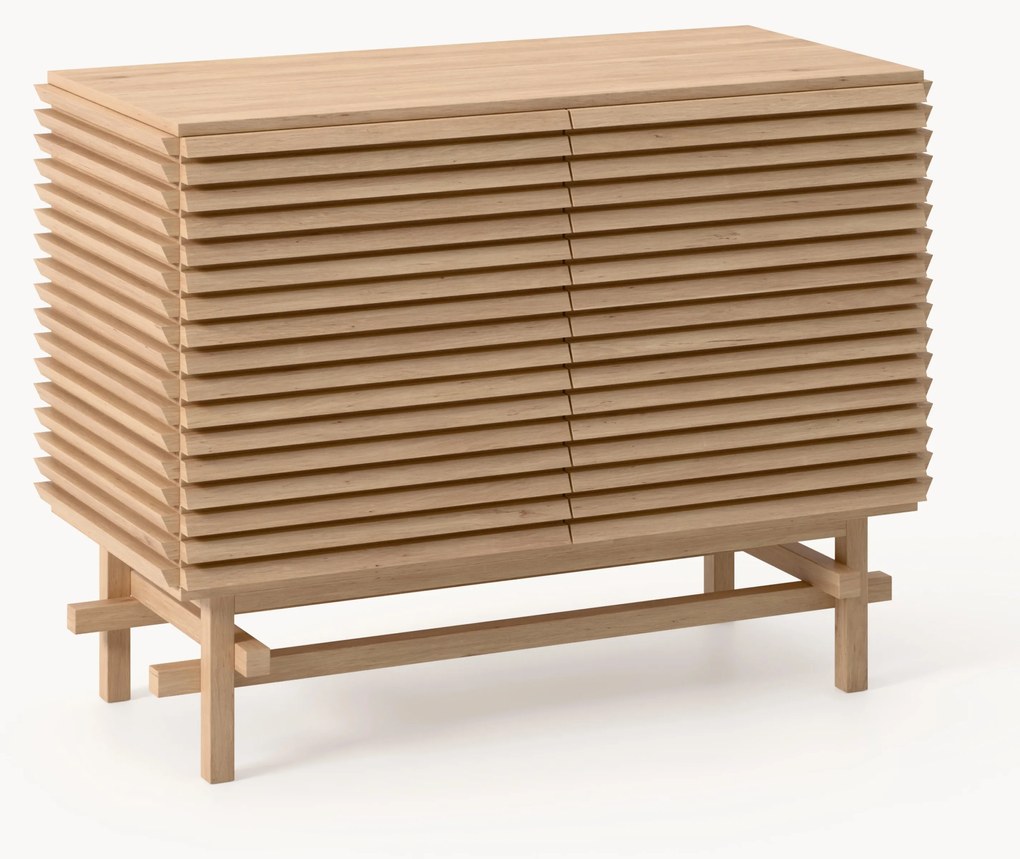 Cassettiera in legno di quercia Pierce