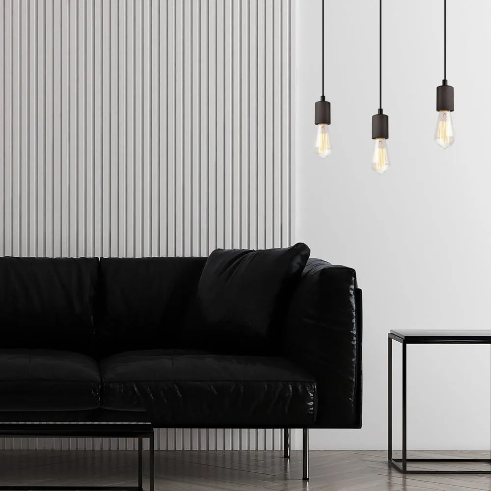 Apparecchio a sospensione nero Leon - LAMKUR