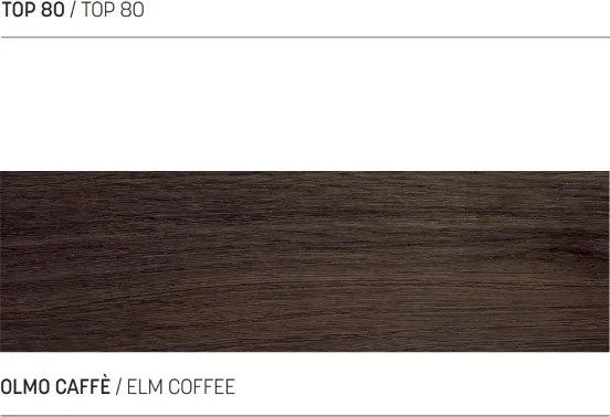 Mensolone bagno sospeso 80 cm NINFA per lavabo in legno Olmo Caffč