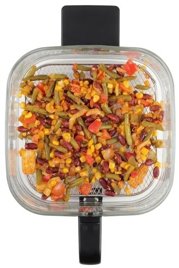 Concept FR5500 - Friggitrice a d'aria GLASS &amp; FAST 5,5 l 1200W/230V nero