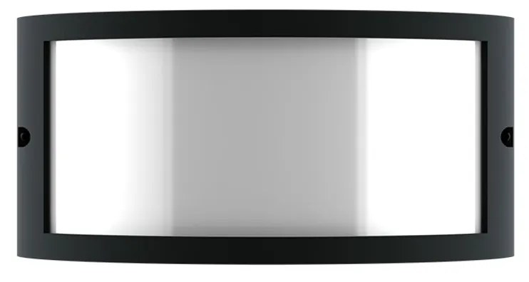 Applique Moon Design E27 Curva per Esterni IP65 - Nera