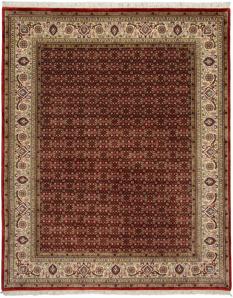 Tabriz Tappeto orientale 200x250 Rosso (Indian) Annodato A Mano