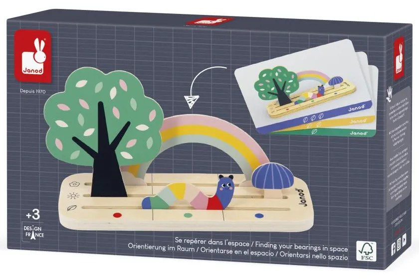 Gioco educativo per bambini - Orientarsi nello spazio - Giardino