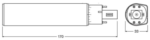 Lampadina LED G24q-3/10W/230V 3000K - Osram