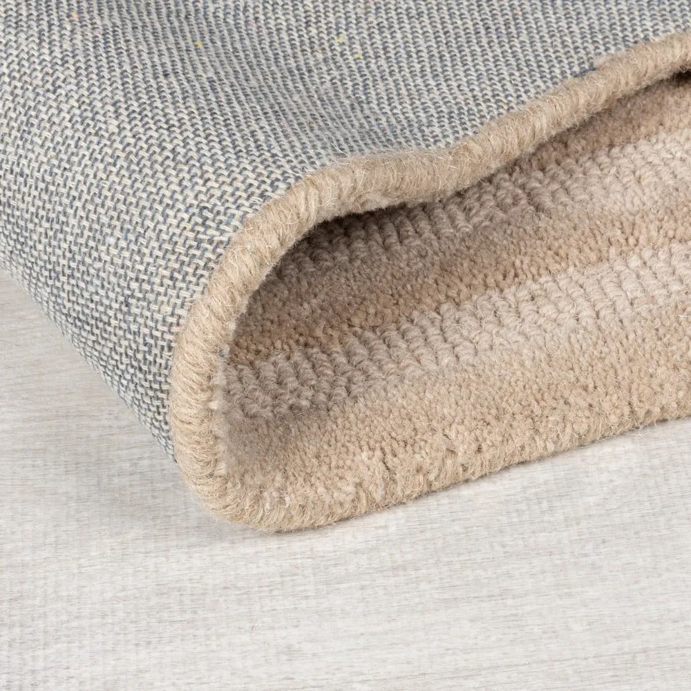 Tappeto beige in lana tessuto a mano 160x230 cm Zen Rectangles – Flair Rugs