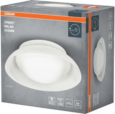 Osram - Plafoniera ORBIS MILAN 2xE27/10W/230V Ø 30,5 cm marrone