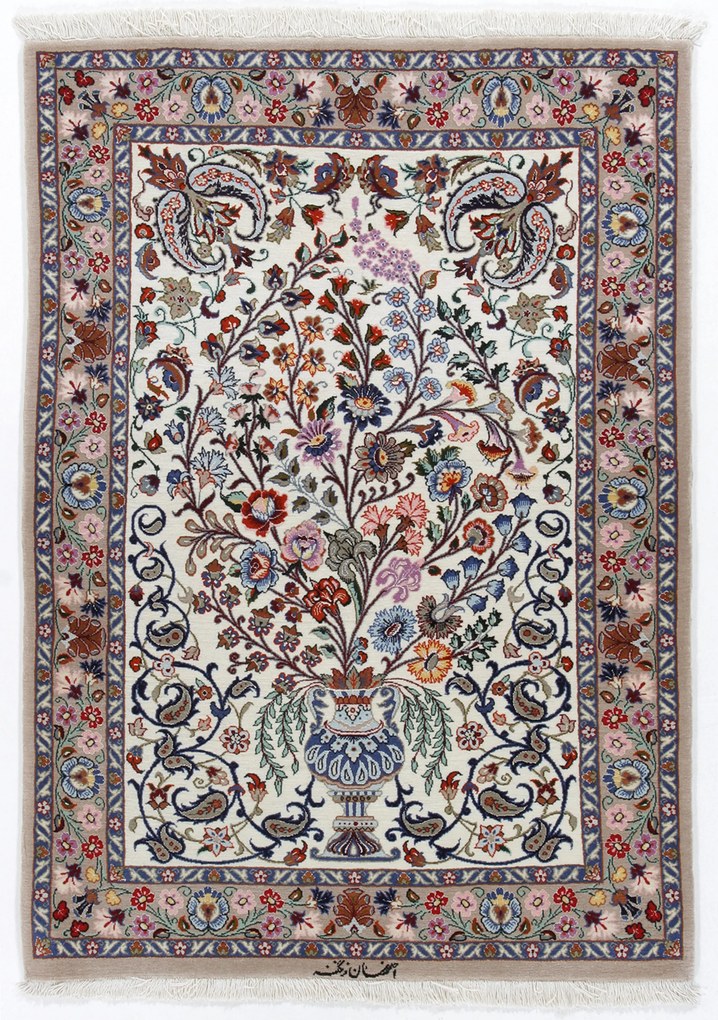 Isfahan Tappeto persiano 80x120 (Iran) Annodato A Mano