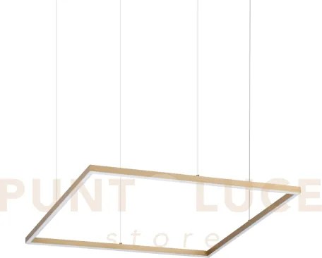 Oracle slim square sospensione led smd on-off 4350 lm 3000 k 44w ot...