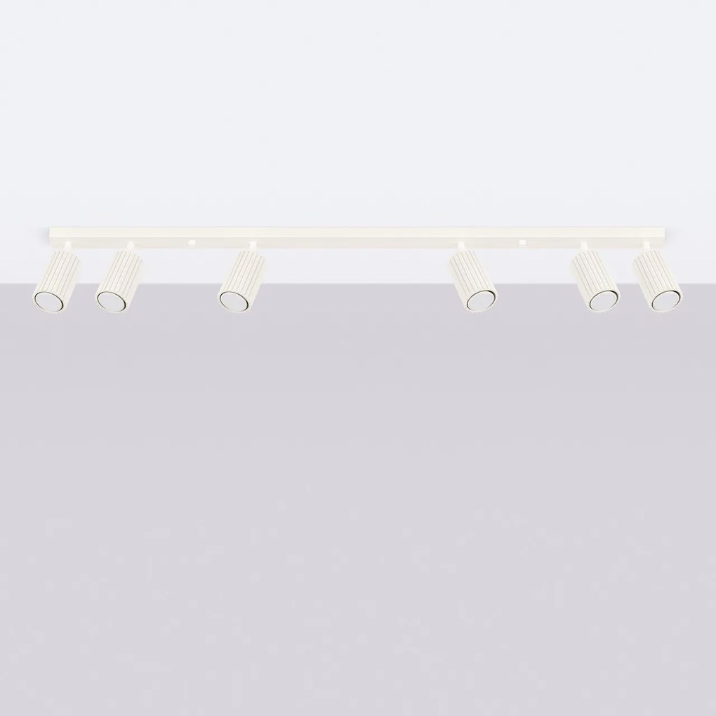 Applique da soffitto KARBON 6L in Alluminio 6xGU10