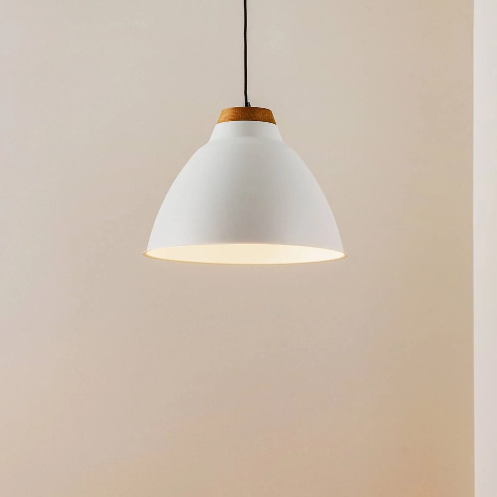 Luminex Lampada a sospensione Skal, bianco