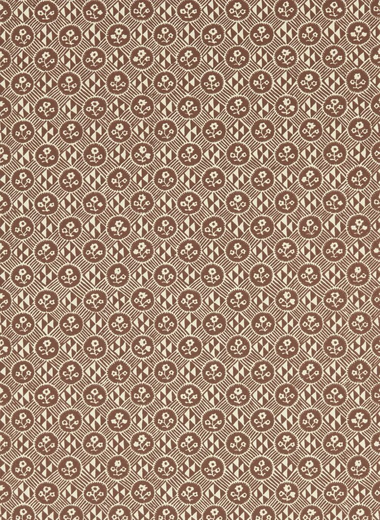 Zoffany Carta da parati Diamonds & Flowers - Bordeaux
