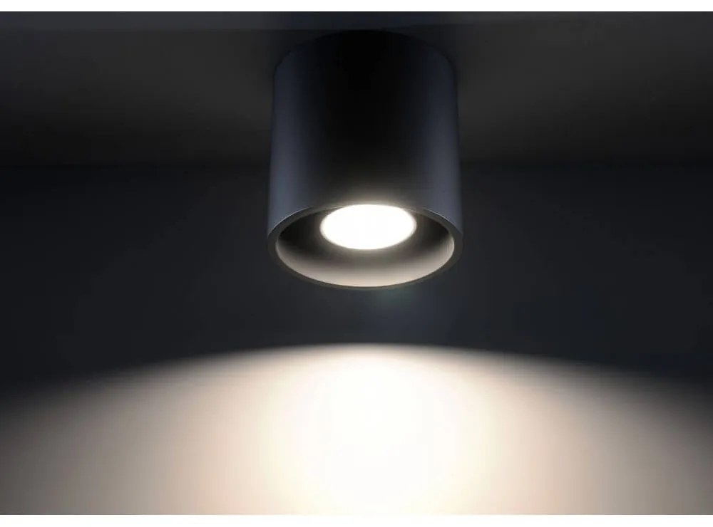 Plafoniera da Soffitto in Alluminio ORBIS 1 GU10 Nera da Interno Colore del corpo Nero