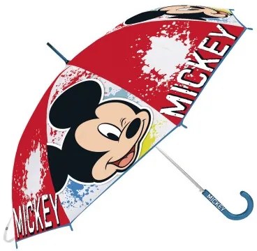 Ombrelli Mickey Mouse Happy smiles Rosso Azzurro (Ø 80 cm)