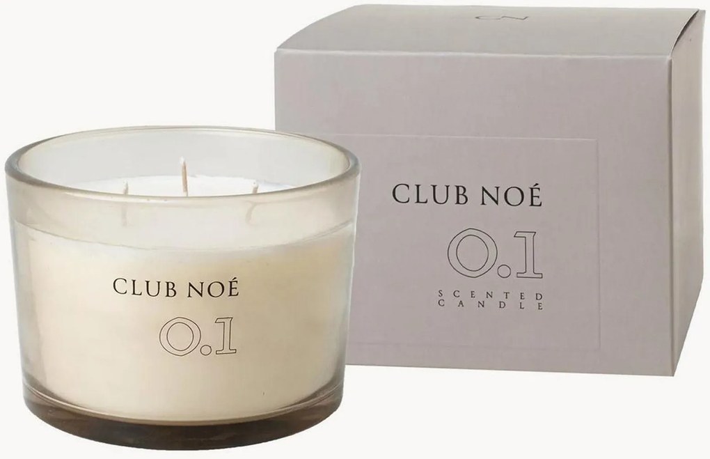 Candela profumata a tre stoppini fatta a mano Club Noé 0.1 (gelsomino, zafferano, legno di cedro)