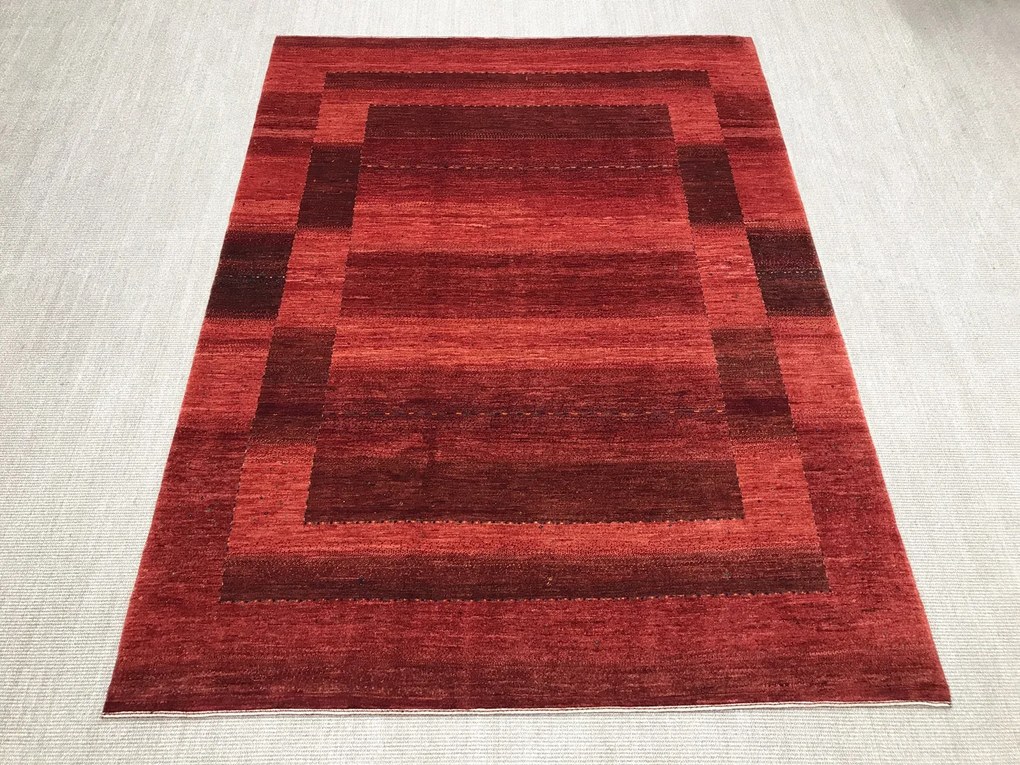 Loribaft Tappeto 170 x 230 Rosso (Iran) Annodato A Mano