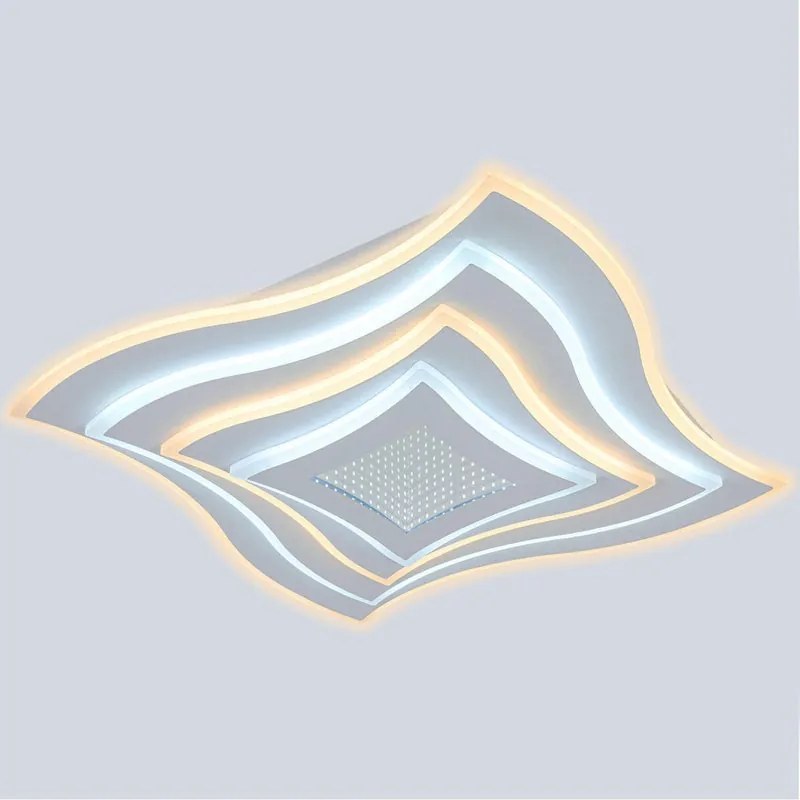 Plafoniera LED Masha bianco IP20 cct da bianco caldo a bianco freddo con regolazione di temperatura, 3300 lumen