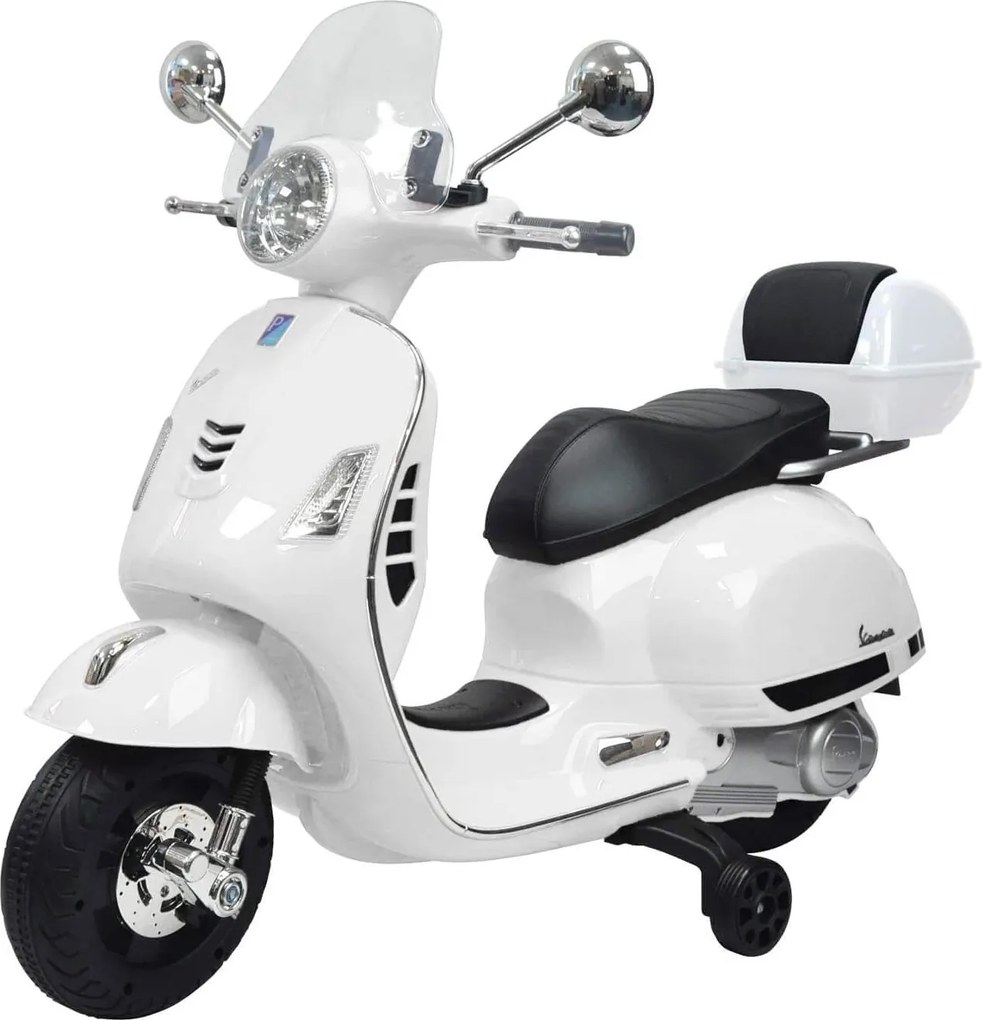 Piaggio Vespa GTS Elettrica 12V con Bauletto per Bambini Bianca...