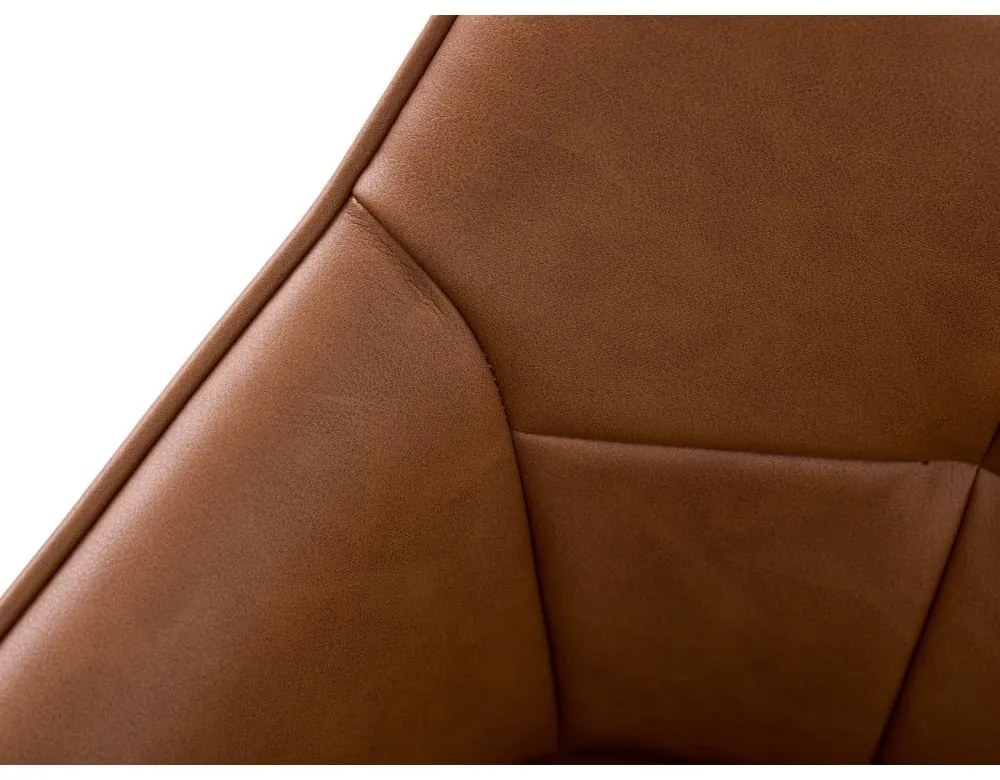 Set di sedie da pranzo marrone in imbottito con braccioli 2 pz Nolan Square – Unique Furniture