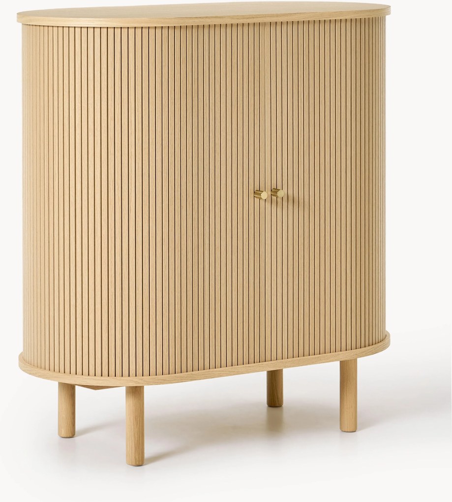 Credenza bar con frontale millerighe Calary