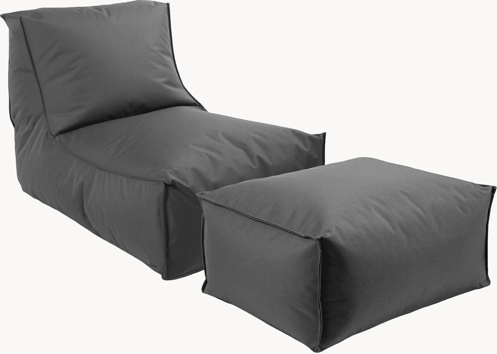 Poltrona sacco da esterno con pouf Der Sundowner