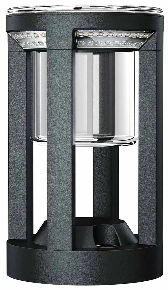 Lampada Portavaso da Tavolo Ricaricabile 2.2W IP54 CCT - Nera