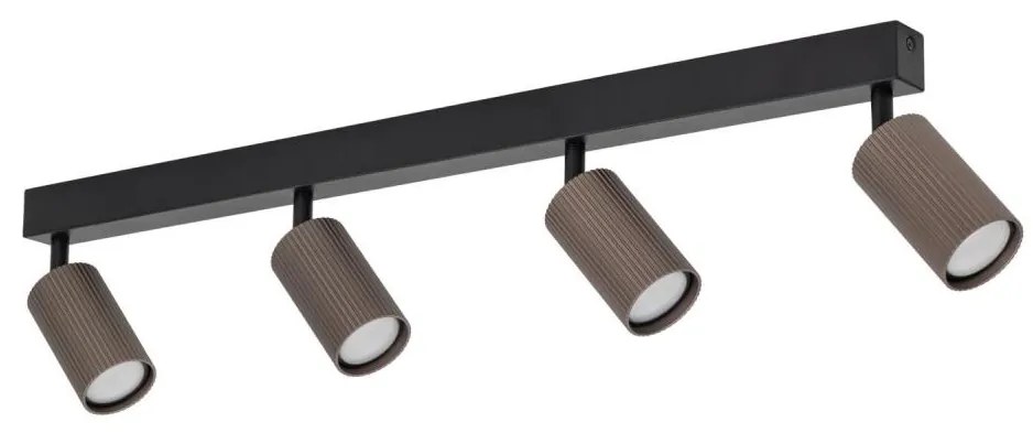 Faretto TUNE 4xGU10/10W/230V nero/marrone