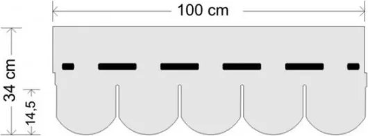 Tegola bituminosa Tegola canadese Premium Traditional 3,05 mq 2111030001073 verde sfumato