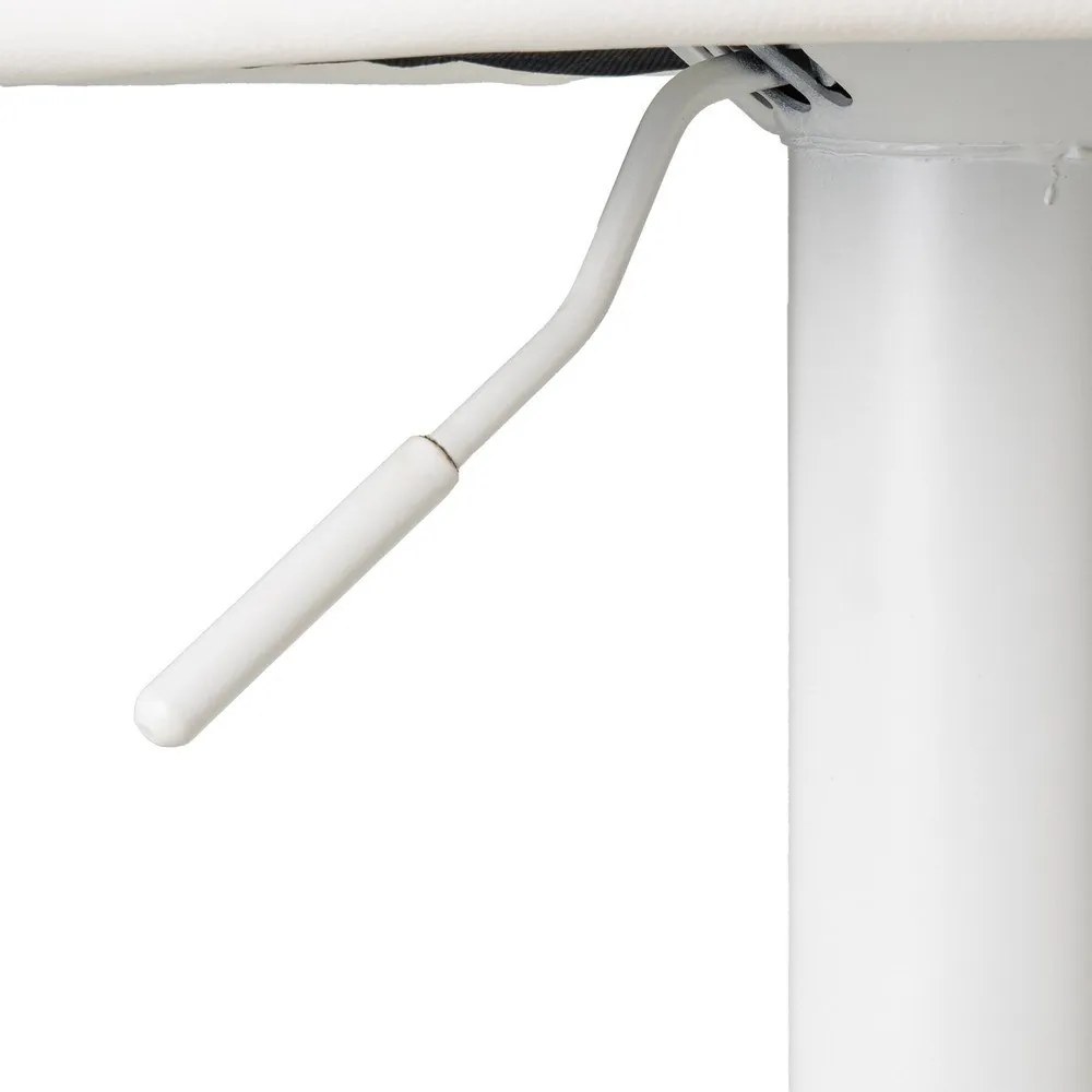 Sgabelli da bar bianchi ad altezza regolabile in similpelle in set di 2 (altezza seduta 72 cm) - Casa Selección