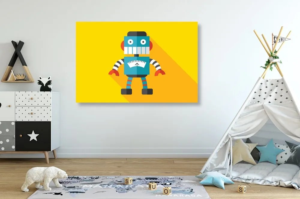 Stampa su tela – Robot allegro