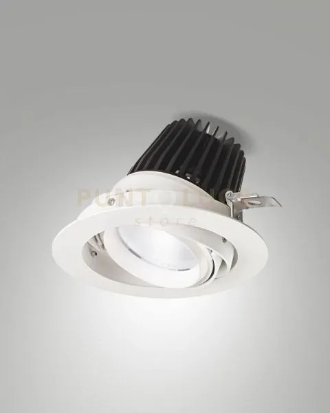Rubens faretto da incasso 36w 3000k 3800lm bianco wrc 20° on/off