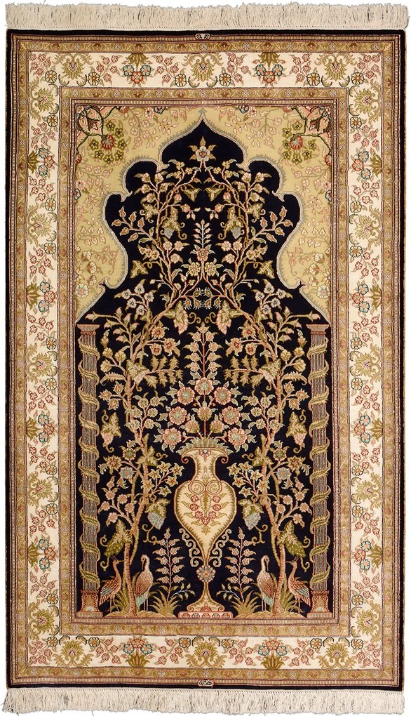 Hereke Tappeto orientale 100x160 Beige (Cina) Annodato A Mano