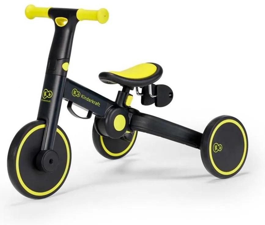 KINDERKRAFT 3v1 4TRIKE - Draisienne enfant jaune/noir
