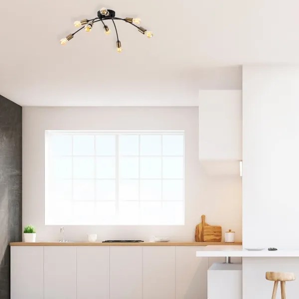 Lampadario a plafone BANANA 8xE27/40W/230V