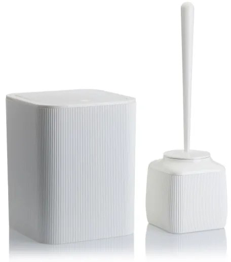 Set da bagno CRYSTAL 5 pz bianco