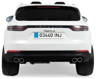 Macchina Elettrica per Bambini Injusa Porsche Cayenne 12V Bianco (134 x 81,5 x 58 cm)