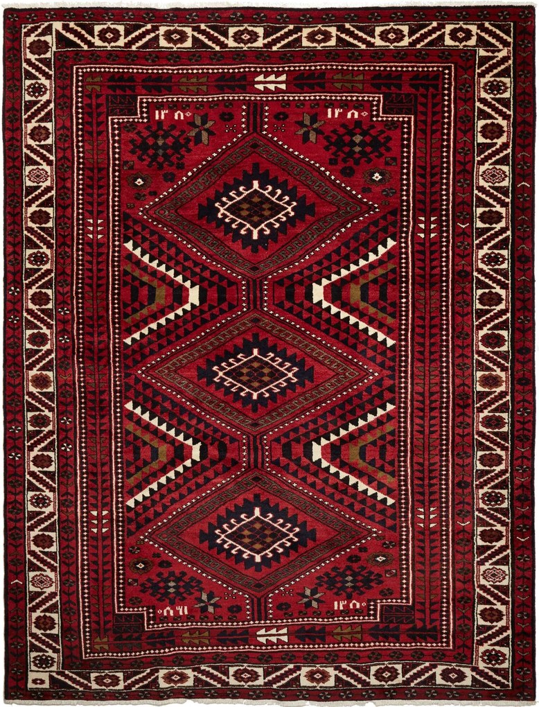 Lori Tappeto 290x230 Rosso (Iran) Annodato A Mano