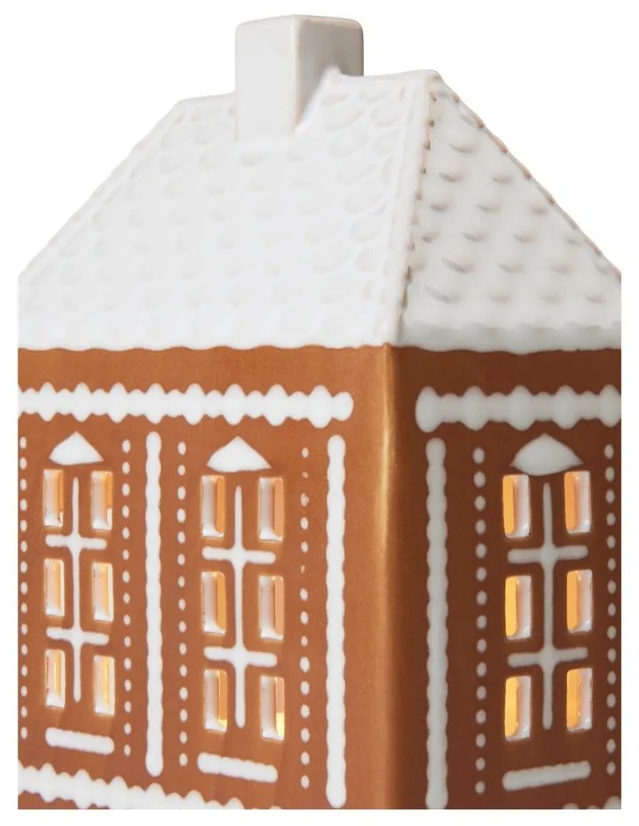 Portacandela in ceramica per lumino Gingerbread Lighthouse – Kähler Design