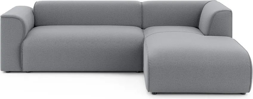 Divano angolare grigio chiaro (con penisola a destra/con chaise lounge) Merid – Ropez