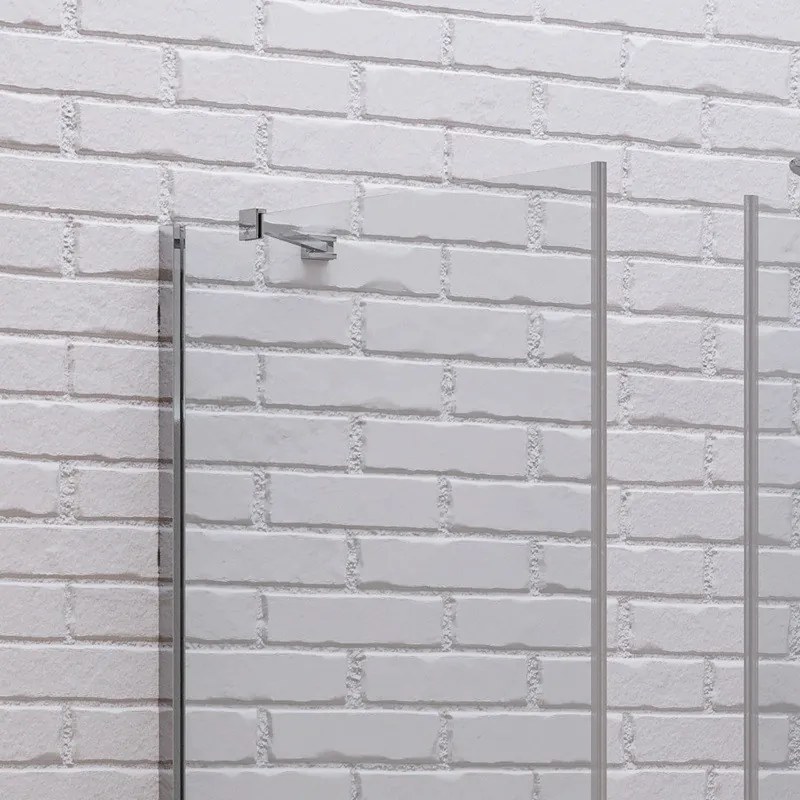 Kamalu - Box doccia 100x80 cm apertura soffietto 80 e lato fisso 100 cm| KS7000