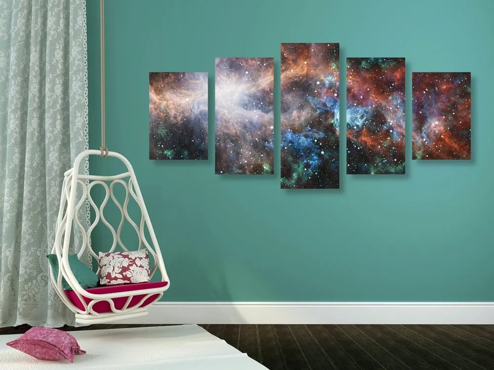 Quadri 5 pezzi – Galassia infinita